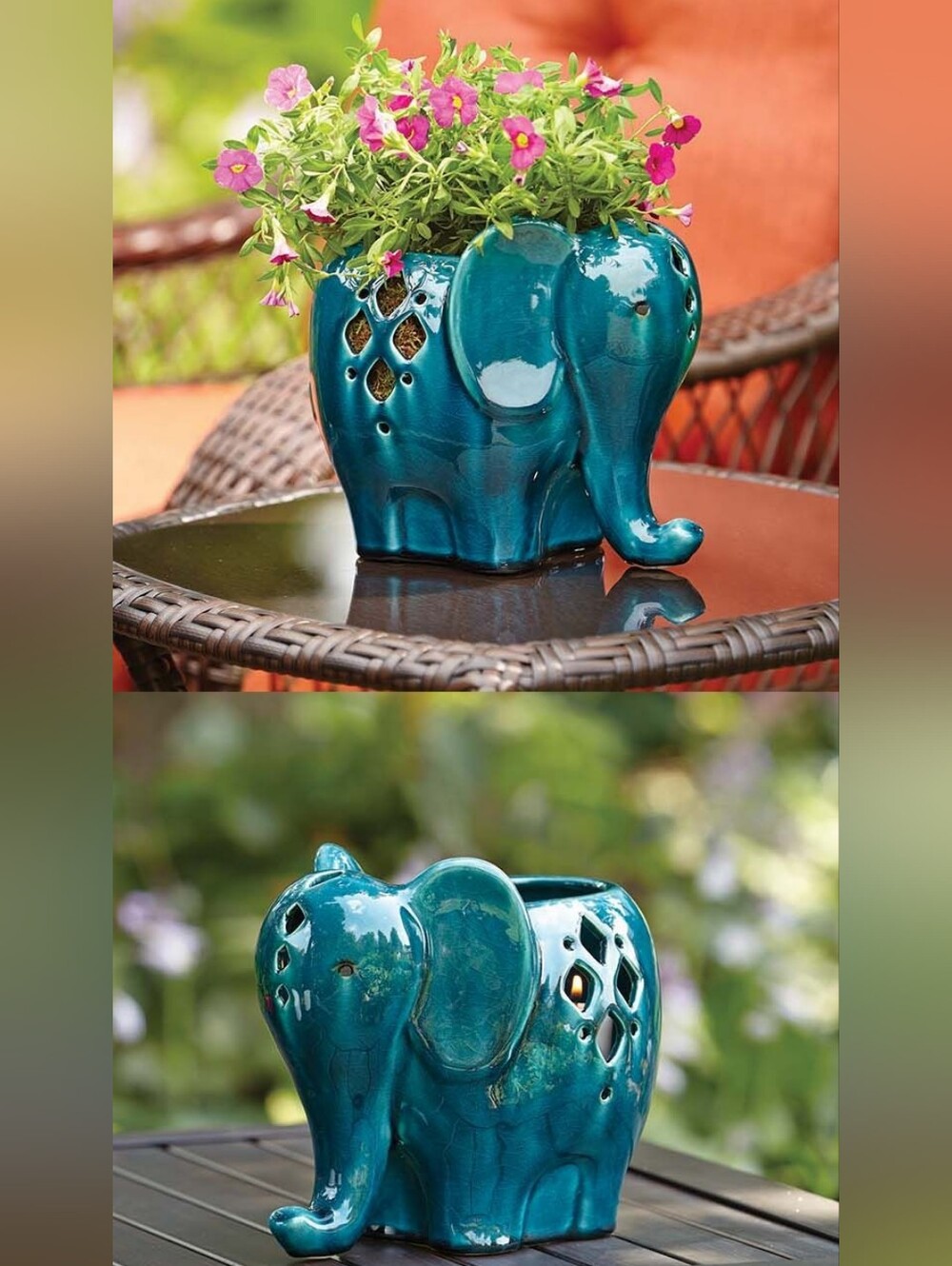 Elephant Lantern / Planter